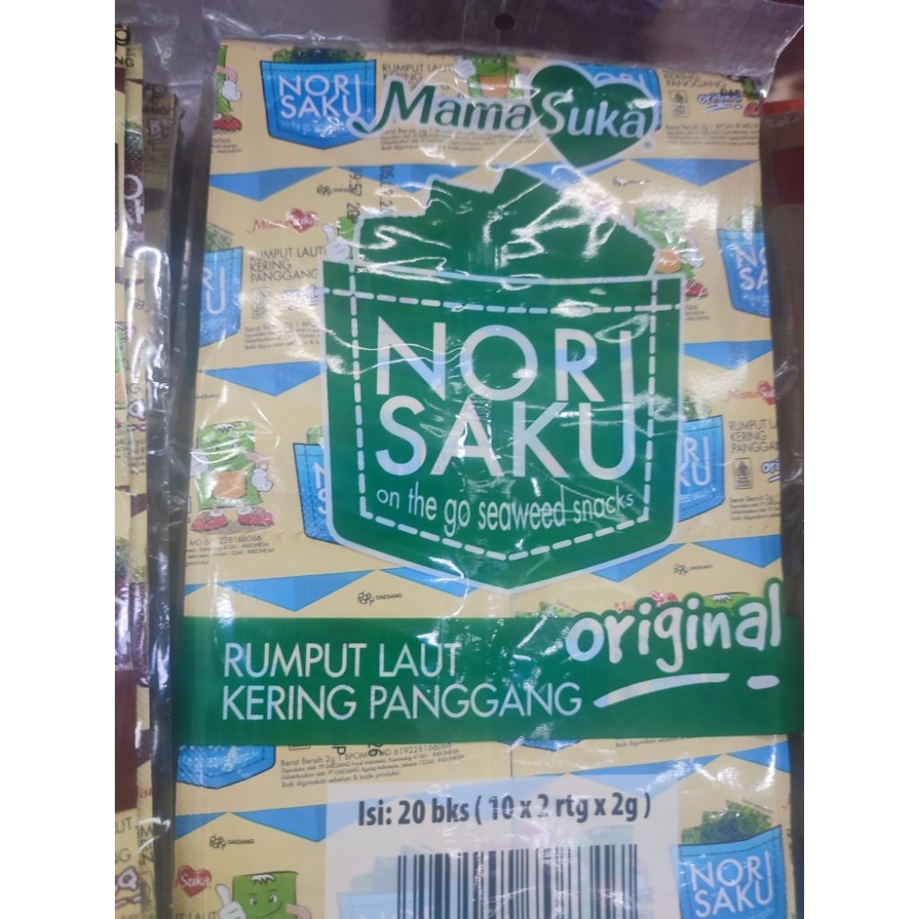 

nori saku/ pack isi 20 bks (10x 2 rtg x 2g)