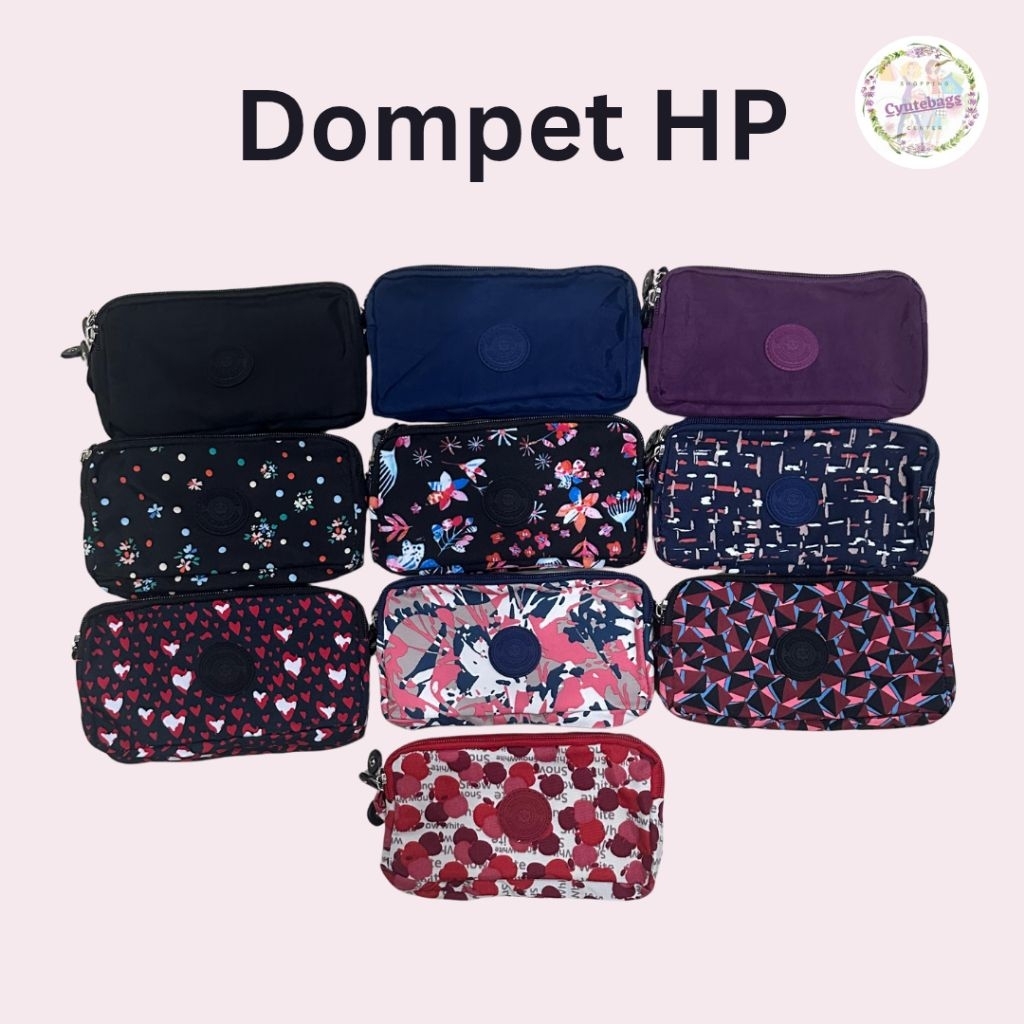 Dompet hp wanita motif 3 resleting import Pouch HP Pocket waterproof