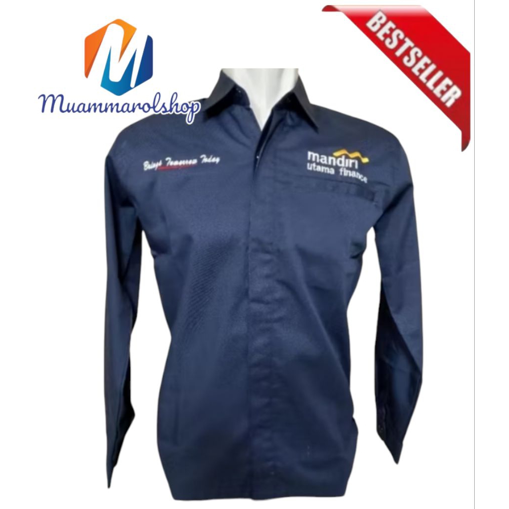 kemeja mandiri utam finance kemeja seragam mandiri utama finance