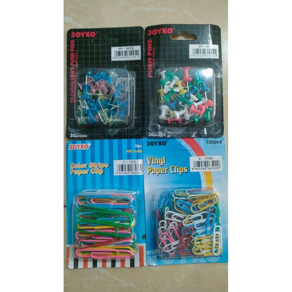 

(100gr) 1pak paper clips joyko
