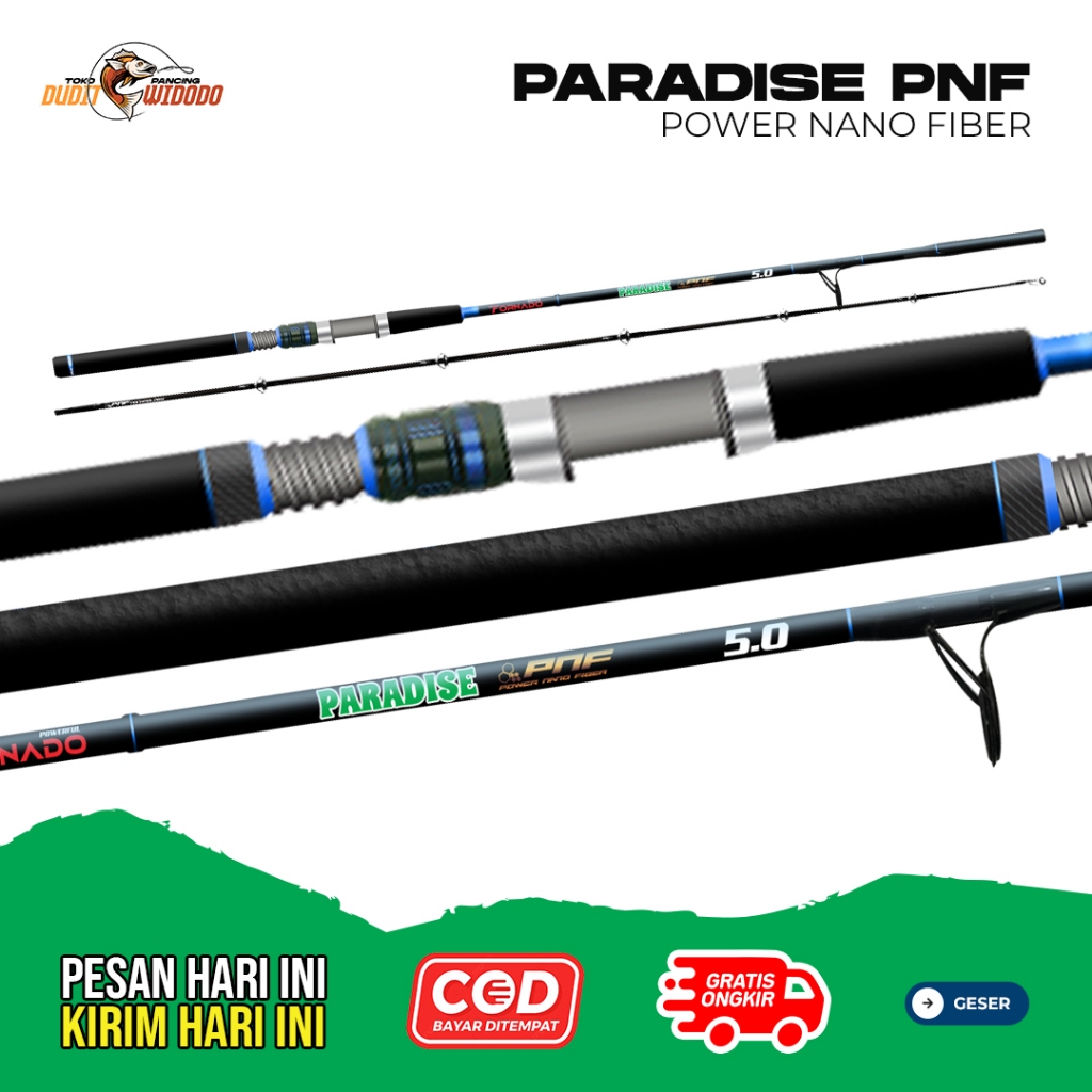 Paradise II PNF – Joran Spinning Ringan & Sensitif | Kuat Strike Besar Anti Patah Saat Tarikan Besar