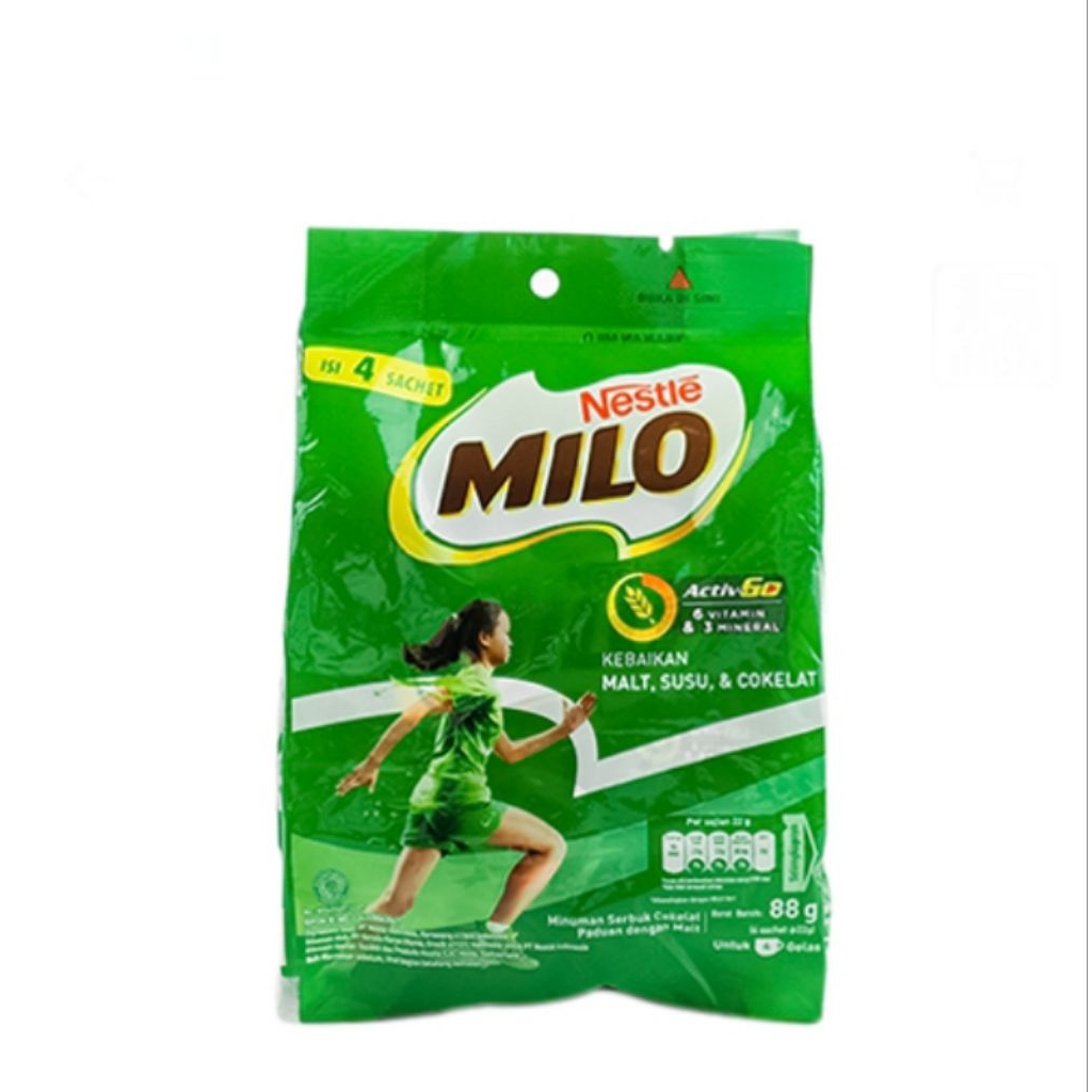

Milo serbuk coklat active go 4 x 22 gram