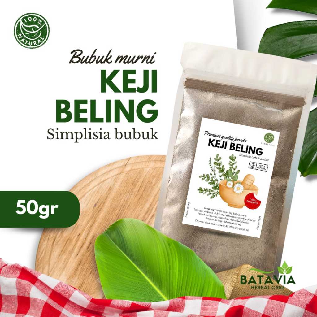

Daun Keji Beling Bubuk Murni Daun Pecah Beling Herbs Time
