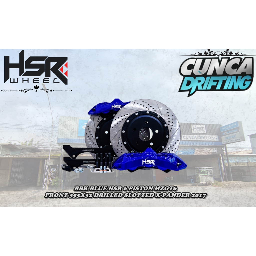 BBK (BIG BRAKE KIT) HSR BLUE 6 PISTON UNTUK MOBIL XPANDER FREE PEMASANGAN