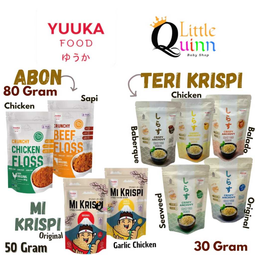 YUUKA FOOD Teri Krispi / Yuuka Abon Sapi Ayam