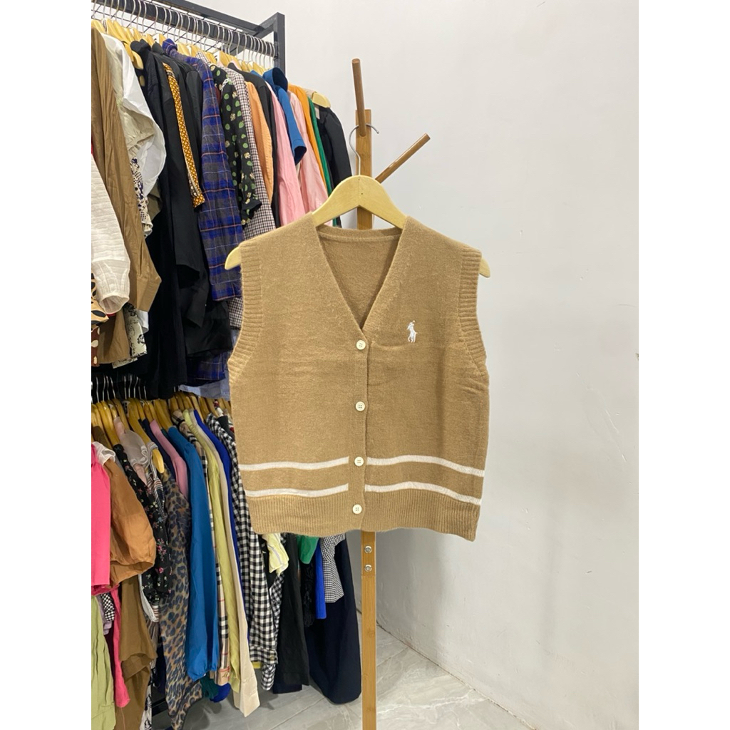 RAJUT VEST IMPORT SIDEOFKY/VEST CEWE/VEST POLO