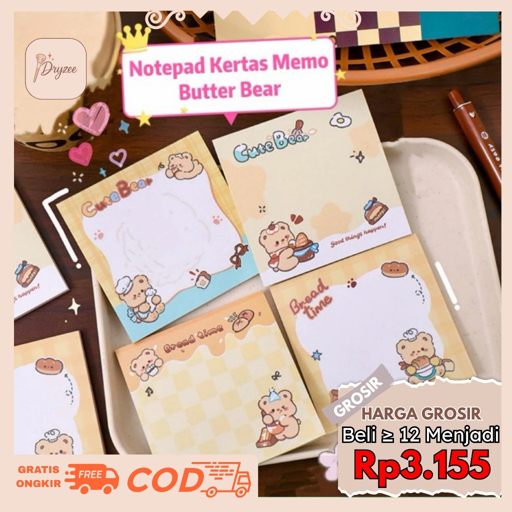 

Sticky Notes Notebook Notepad Memo Kertas Lucu Motif Capybara - MB09