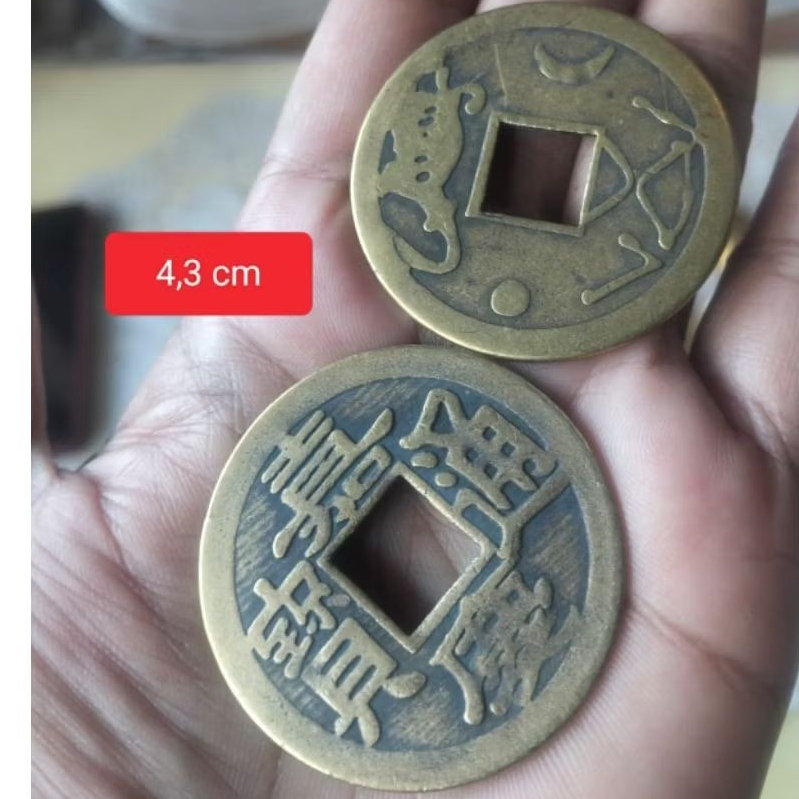 uang kepeng fengsui pis bolong cina per pcs & per 3 pcs