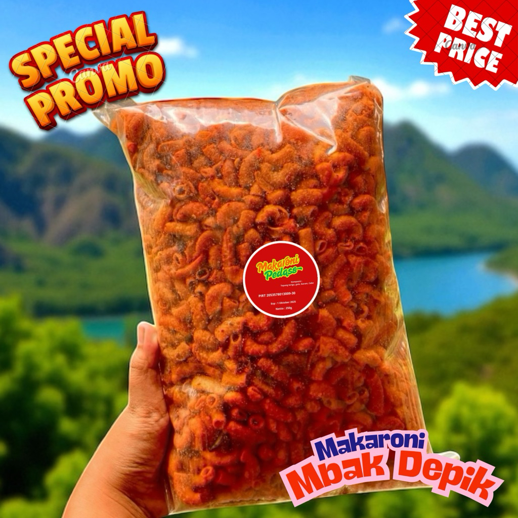 

Makaroni Pedas 1/4kg Ekstra Cabe – Harga Bersahabat