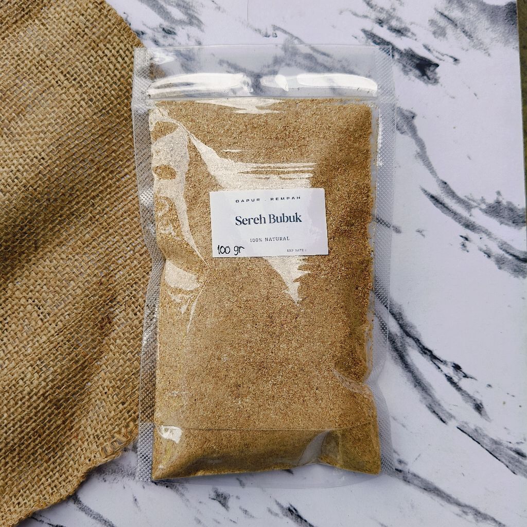 

Dapur Rempah Serai Sereh Bubuk Lemongrass Powder