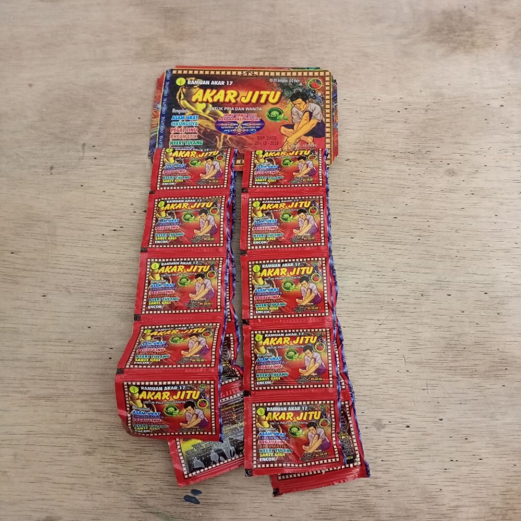

jamu tradisional akar jitu obat asam urat isi 20 sachet