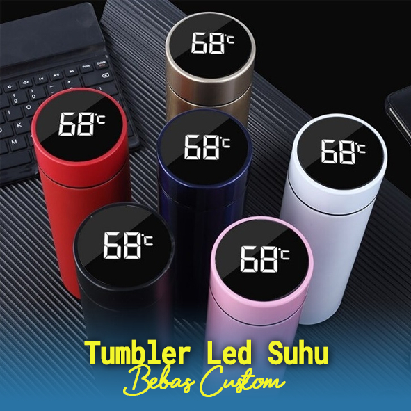 Tumbler Led Suhu, Tumbler Untuk Souvenir, Tumbler Steinless 500ml, Tumbler Suhu untuk Air Panas, Tum