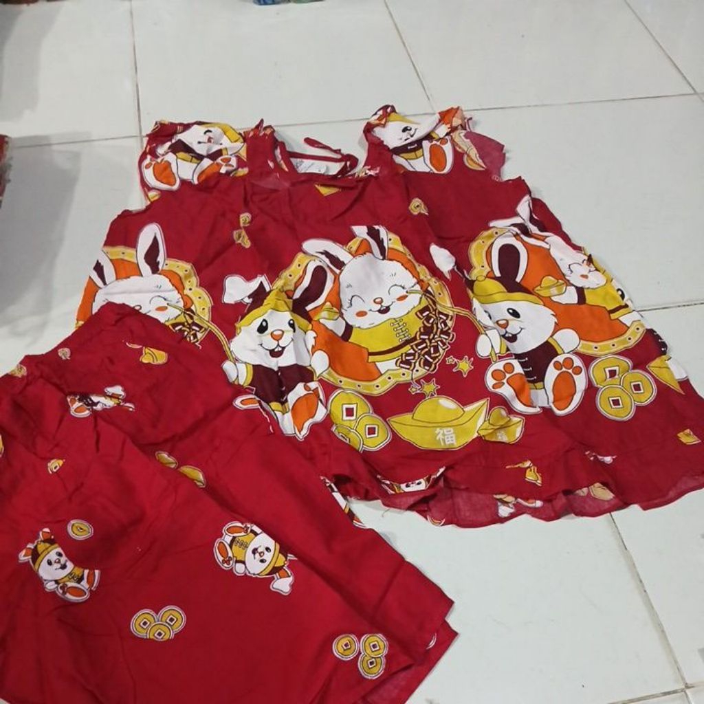 Sale Setelan Gajah Putih Super Jumbo Edisi Merah