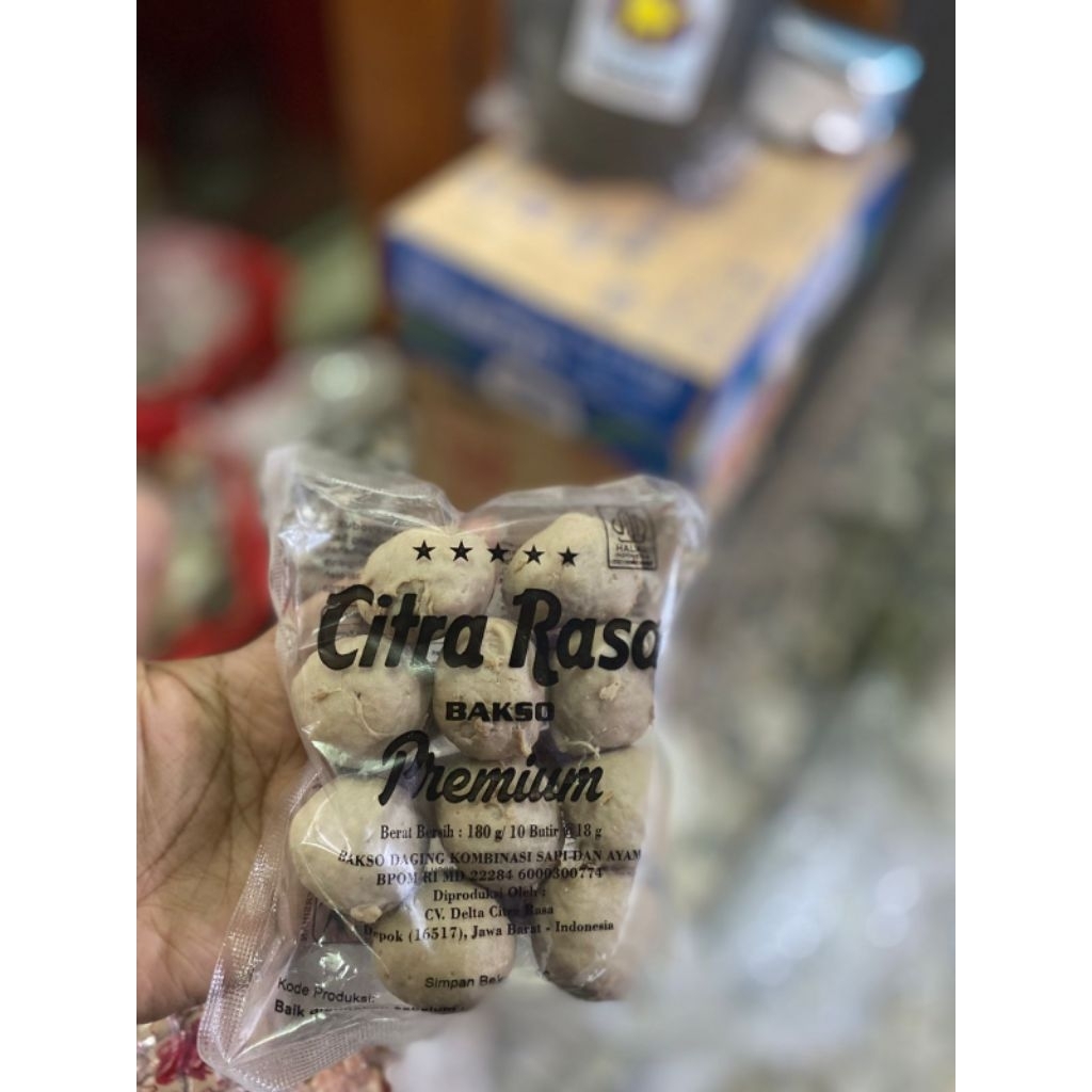 

BAKSO CITRA RASA PREMIUM ISI 10 BUTIR 180GR