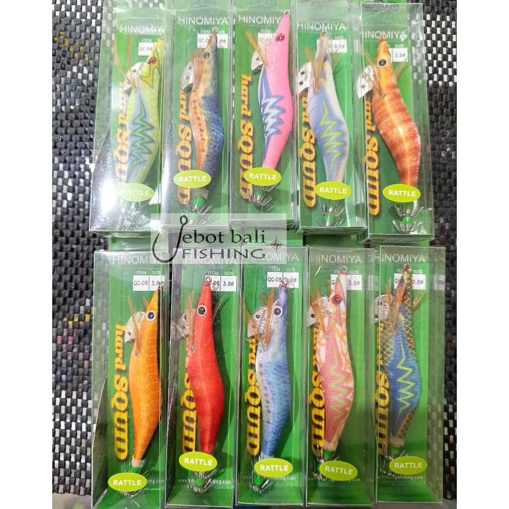 Egi Hinomiya Hard Squid Jig Size 3.0 - Umpan Pancing Cumi - Kapela - Eging - Squid Jig
