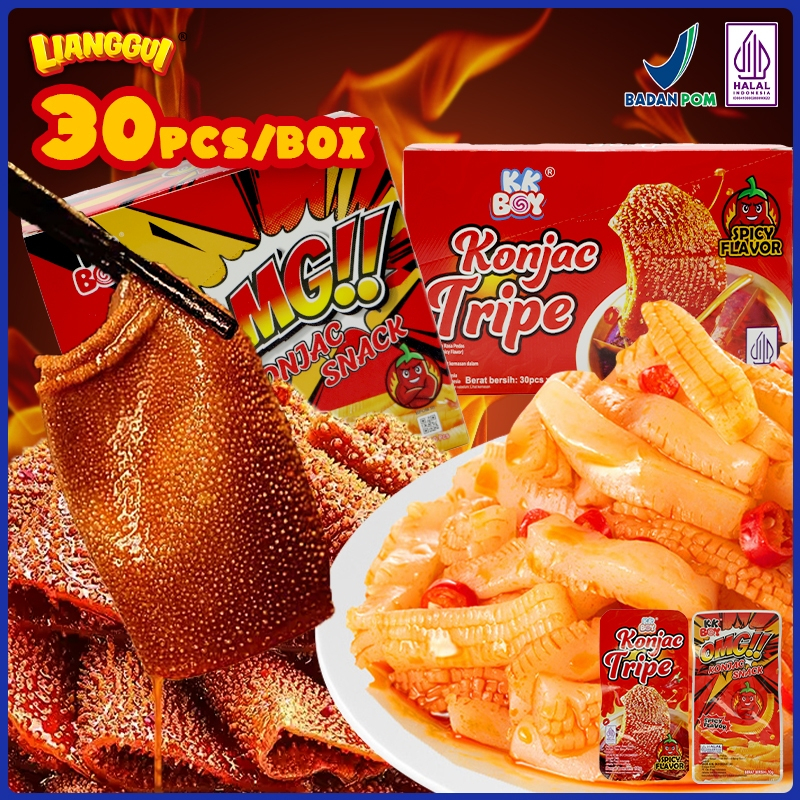 

30x10g Lianggui Spicy Strips Cemilan Pedas HALAL Viral Cemilan Kantor & Arisan