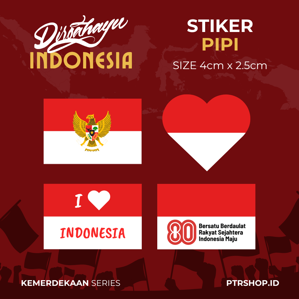 

STIKER PIPI BENDERA / STIKER MERAH PUTIH / STIKER BENDERA TEMPEL PIPI / ANAK DEWASA [ptrshop.id]