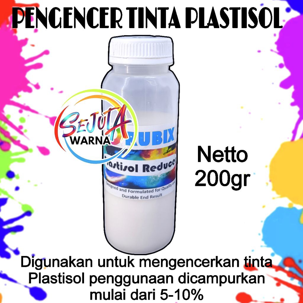 

PLASTISOL PENGENCER TINTA PLASTISOL REDUCER 200GR