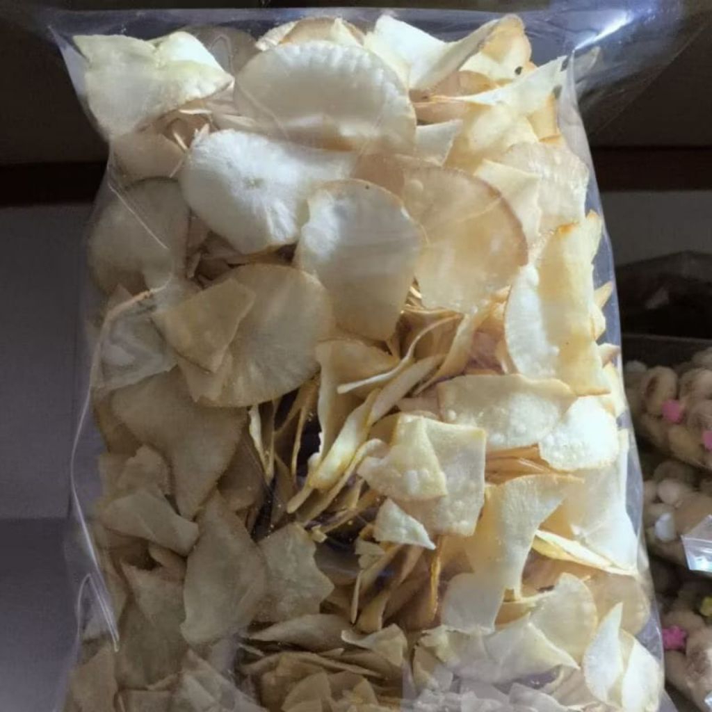 

kripik singkong berpariaan rasa manis gurih asin renyah khas sunda