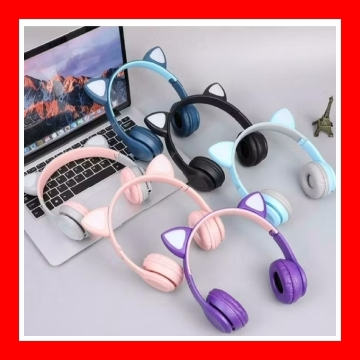 Headphone headset wireless bluetooth P47 M - Cat ear Mz 47