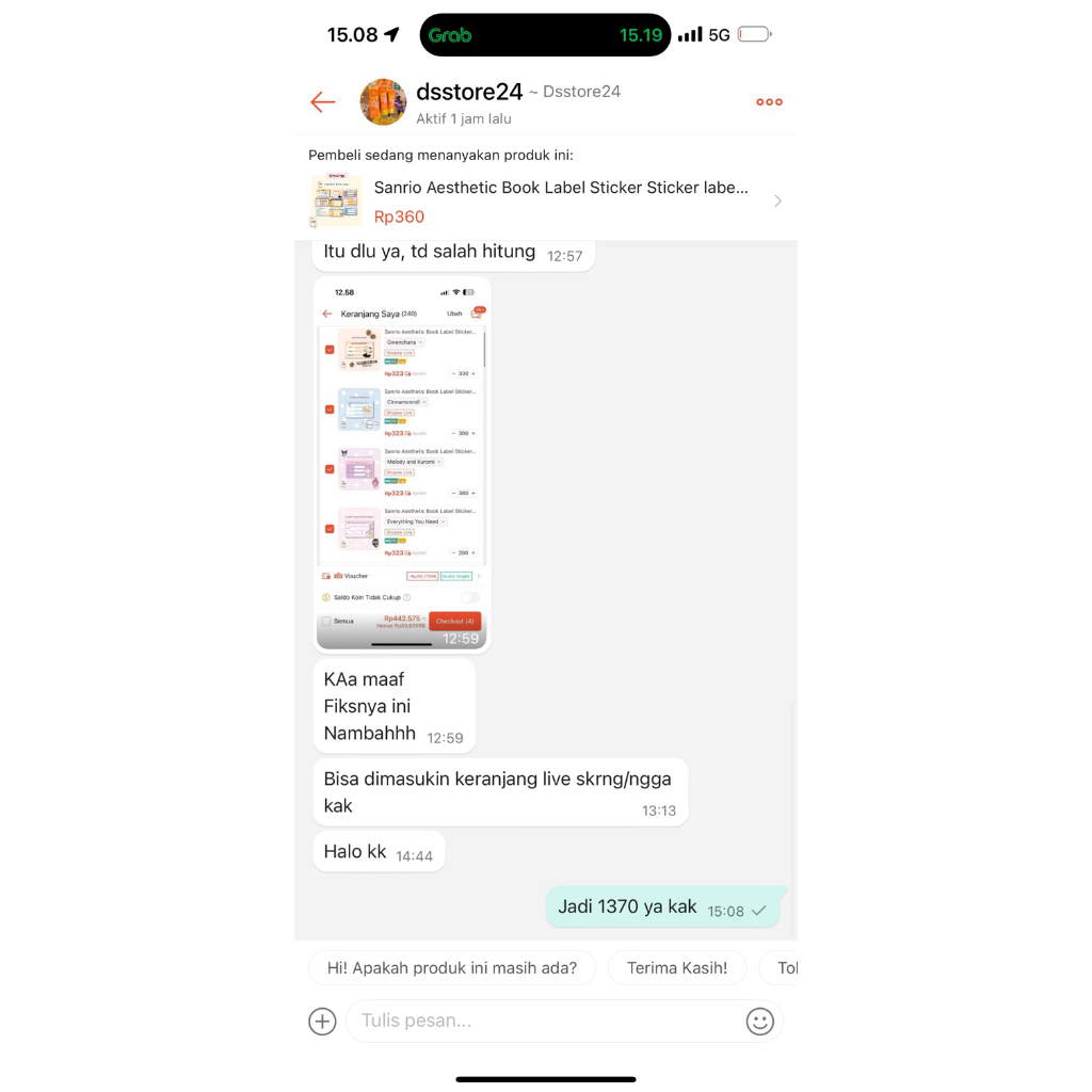 

pesanan kak Dsstore24