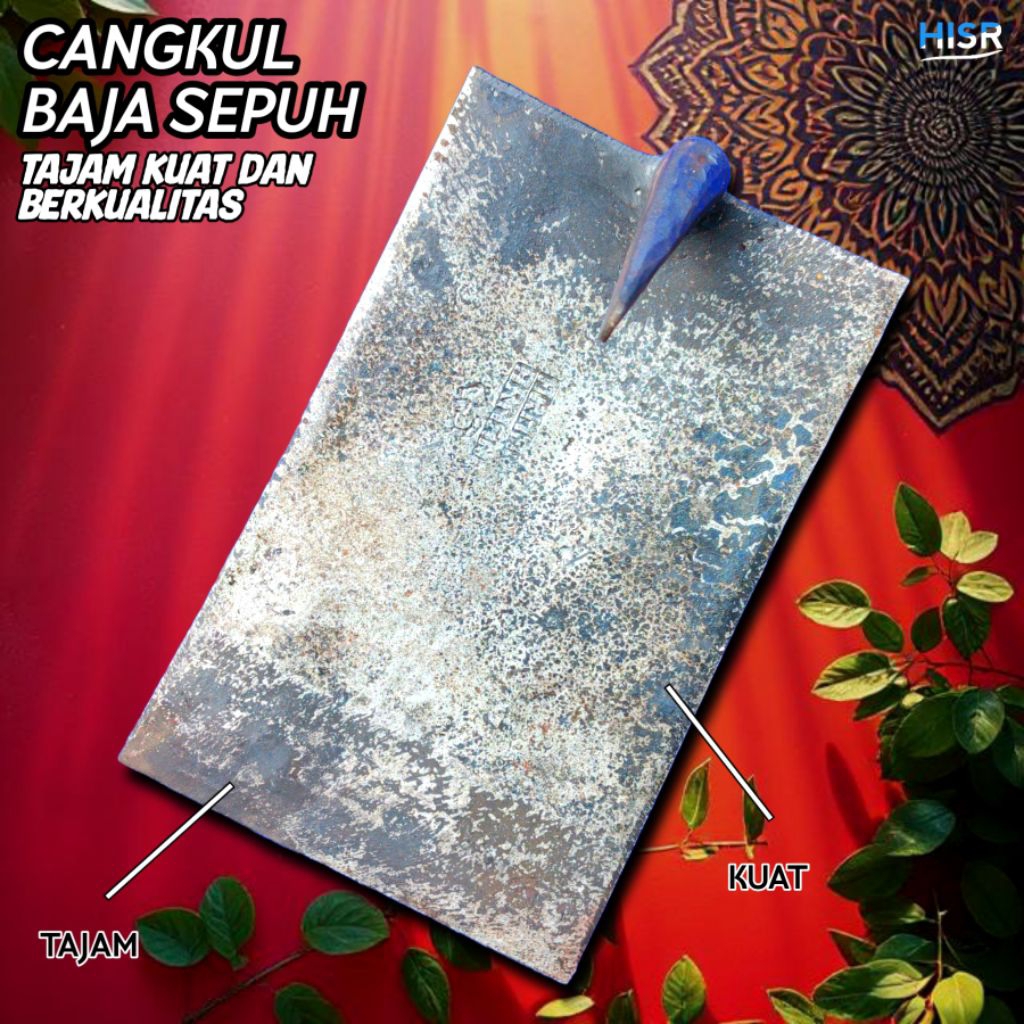 Cangkul baja sepuh berkualitas tinggi asli Wonosobo