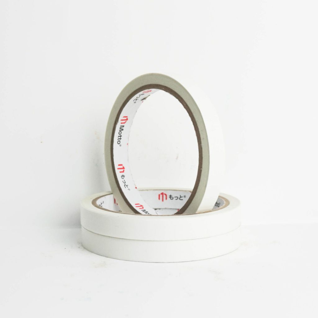 

1Pcs Roll Satuan Double Tape Kertas 12mm x 10 meter Murah