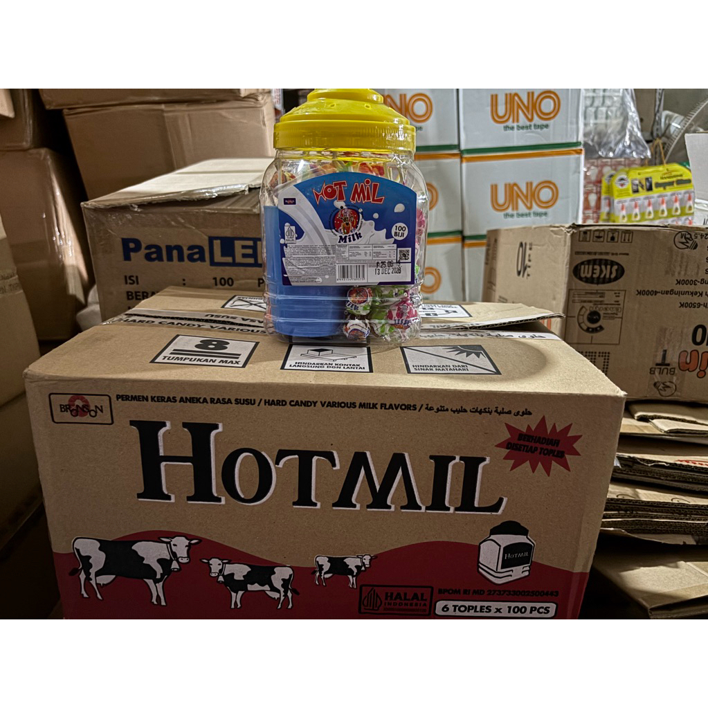 

[DUS] PERMEN HOTMIL MILK / LOLLIPOP 1DUS ISI 6 TOPLES