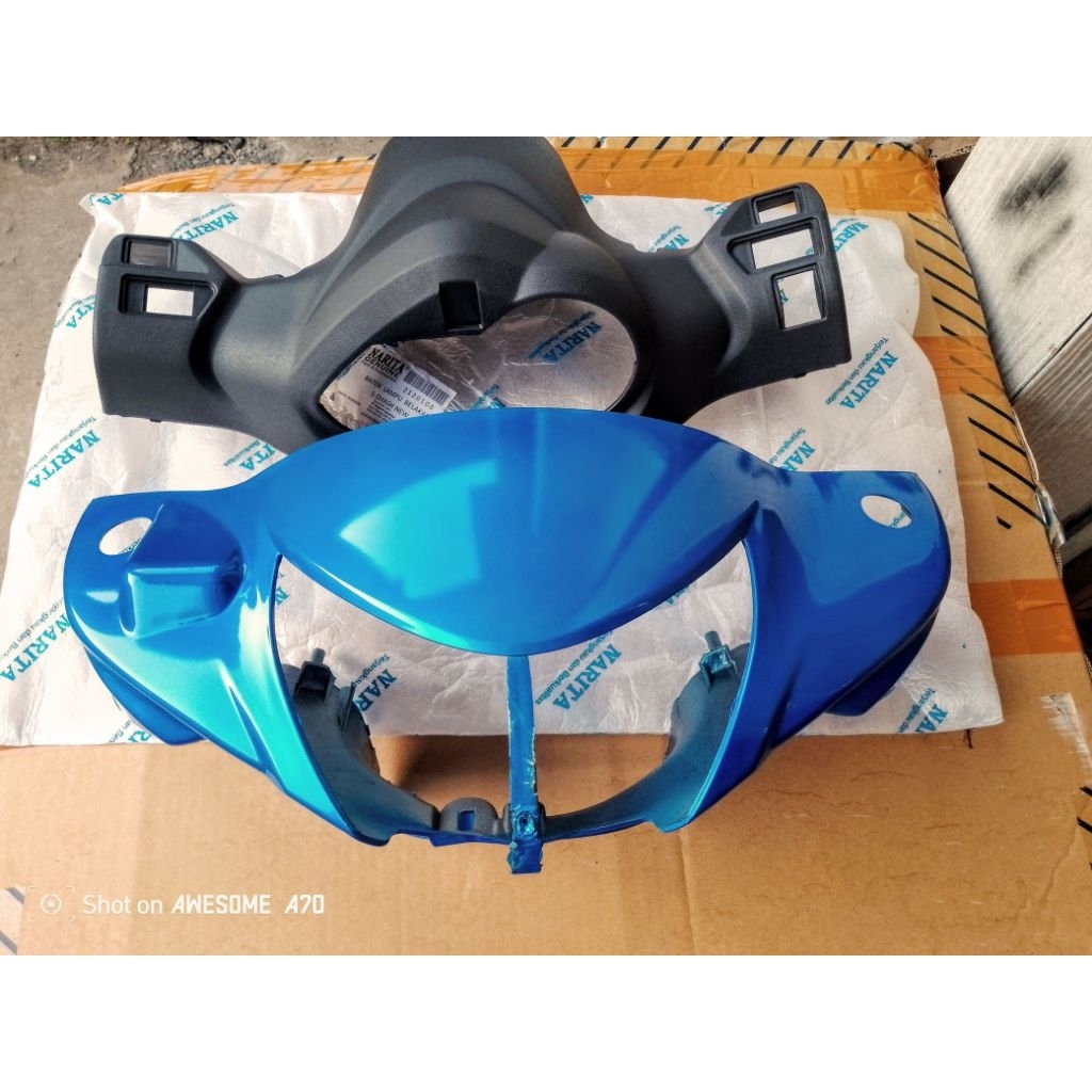 NARITA ASLI- BATOK KEPALA DEPAN DAN BELAKANG SMASH 110 NEW SMASH NEW.WARNA CAT BIRU MIRIP ORIGINAL.