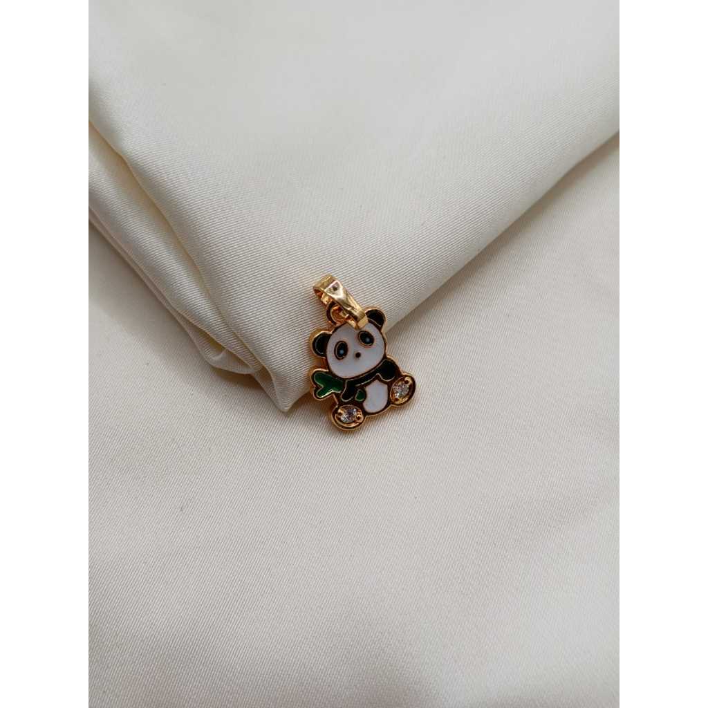 Liontin Anak Karakter Panda Tanpa Kalung Lapis Emas