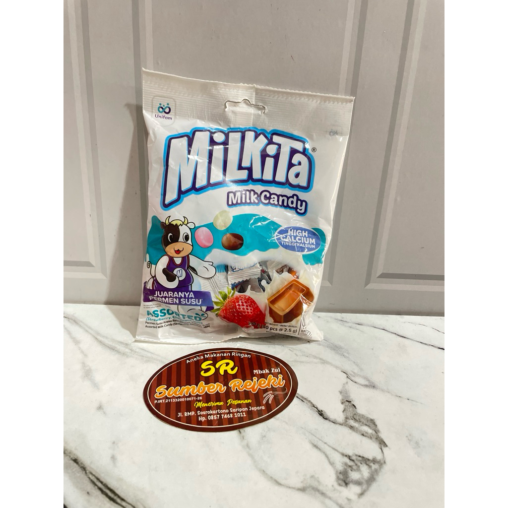 

PERMEN MILKITA MILK CANDY BERAT 100 GRAM