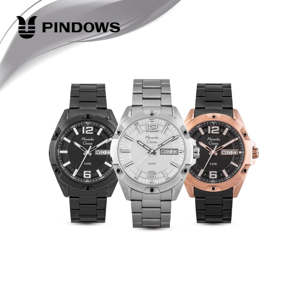 Jam Tangan Pria  Alexandre Christie AC 6518 AC6518 Original Garansi Resmi 1 Tahun Alexander Christie