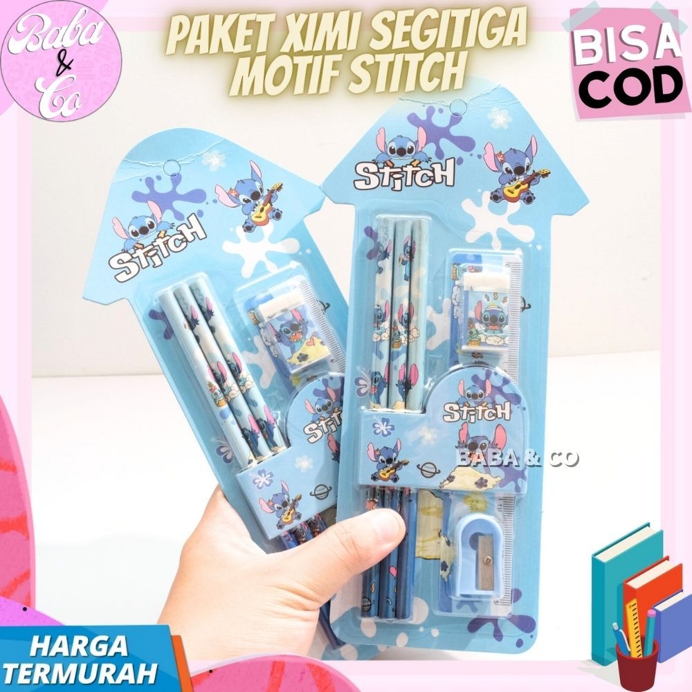 

PAKET ALAT TULIS STITCH XIMI SEGITIGA PENSIL PENGGARIS PENGHAPUS STITCH LUCU IMUT PAKET LENGKAP STITCH XIMI SEGITIGA UNIK MURAH GROSIR COD