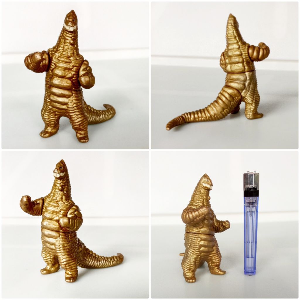 Action figure kaiju Gold Red King rare vintage