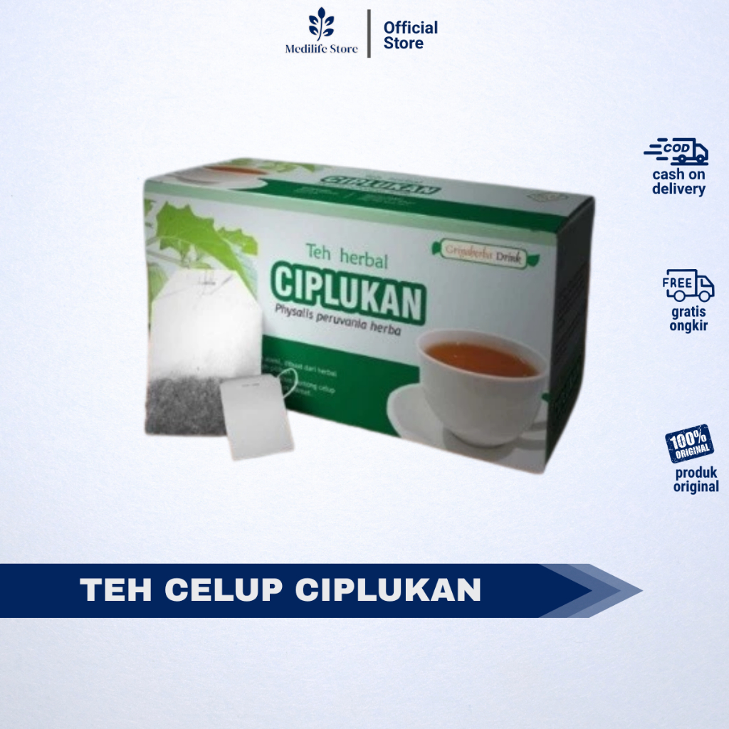

TEH CIPLUKAN – teh celup untuk penderita diabetes | bantu radang tenggorokan & batuk | herbal Griya Herba 20 kantong | halal & BPOM