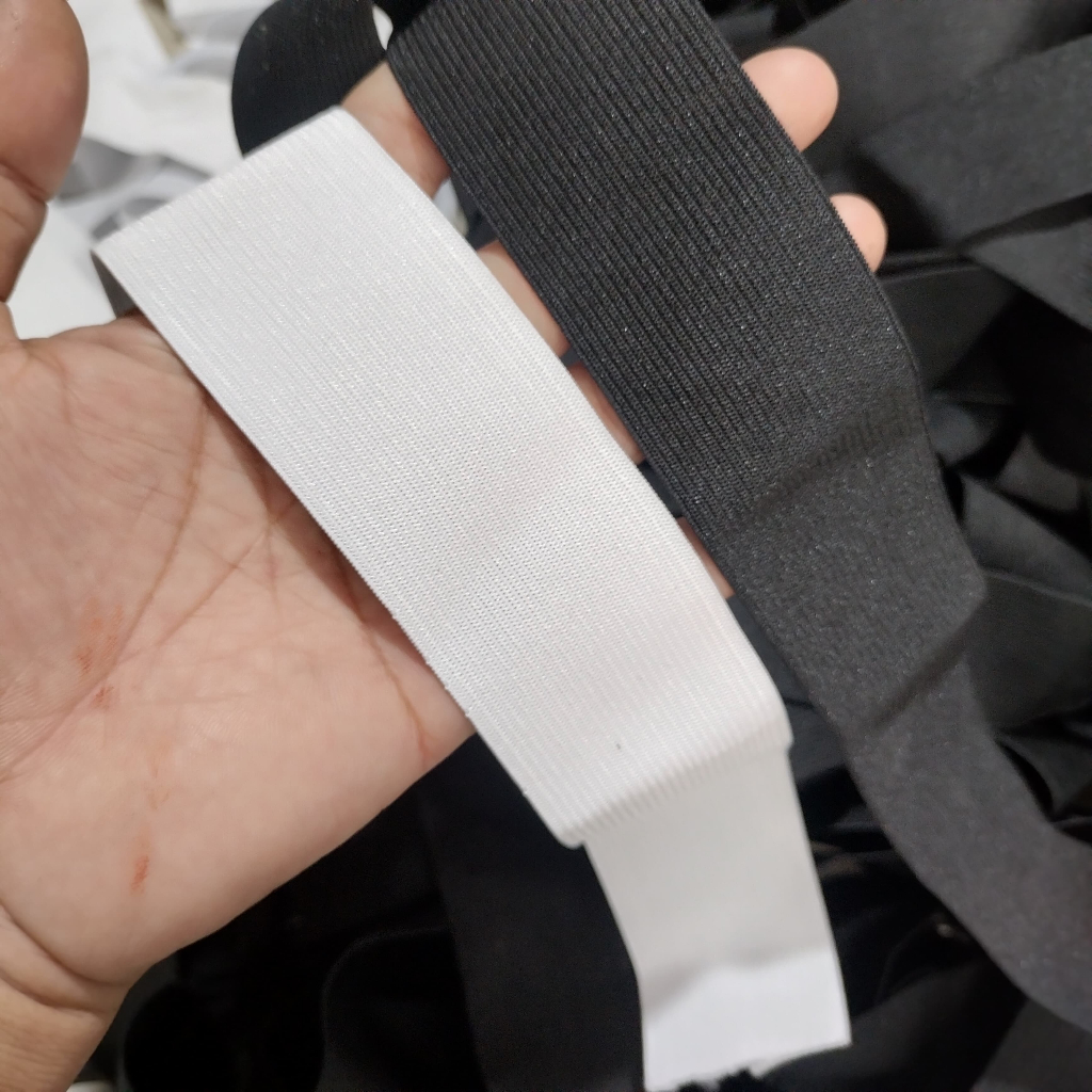 

Karet Elastic Kilon Hemat 1/2 Kg Hitam Putih - Karet Elastic Ukuran 2-5cm