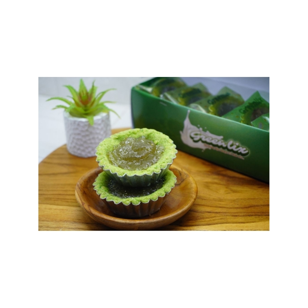PIE GREENLIX Tepung Kacang Hijau dan Vla Aloe Vera
