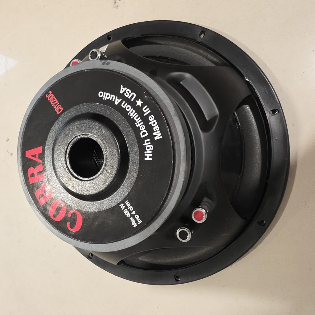 SPEAKER COMPONENT SUBWOOFER COBRA 12 INCH CB12290C DOUBLE COIL