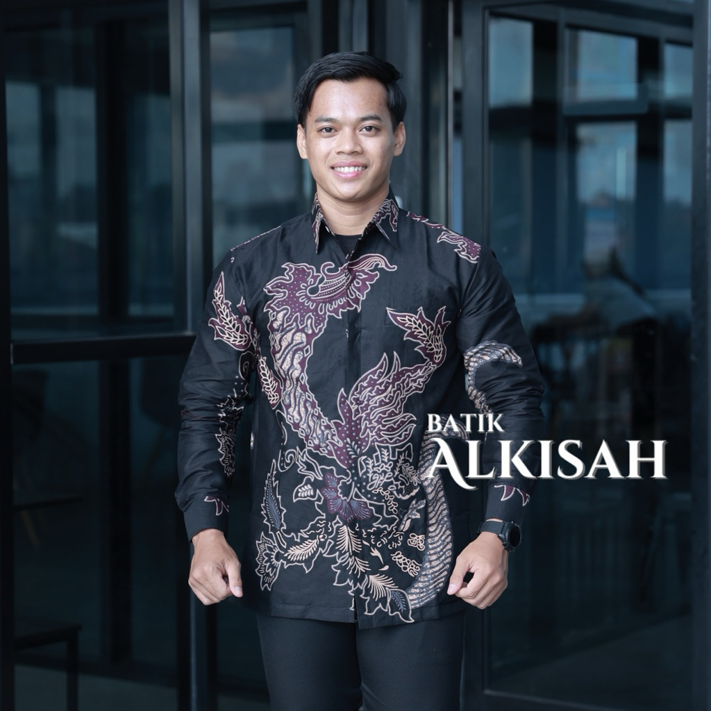 Pandu Ungu ..Kemeja Batik lengan panjang/pendek / kemeja pria / kemeja batik / batik keren,eleghan /