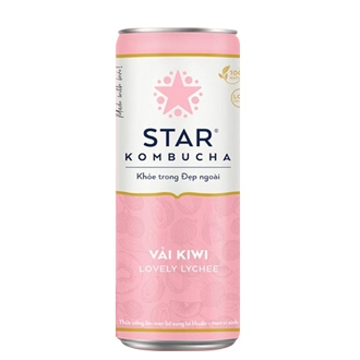 

STAR KOMBUCHA LOVELY LYCHEE KALENG 250 ML 8936185352394