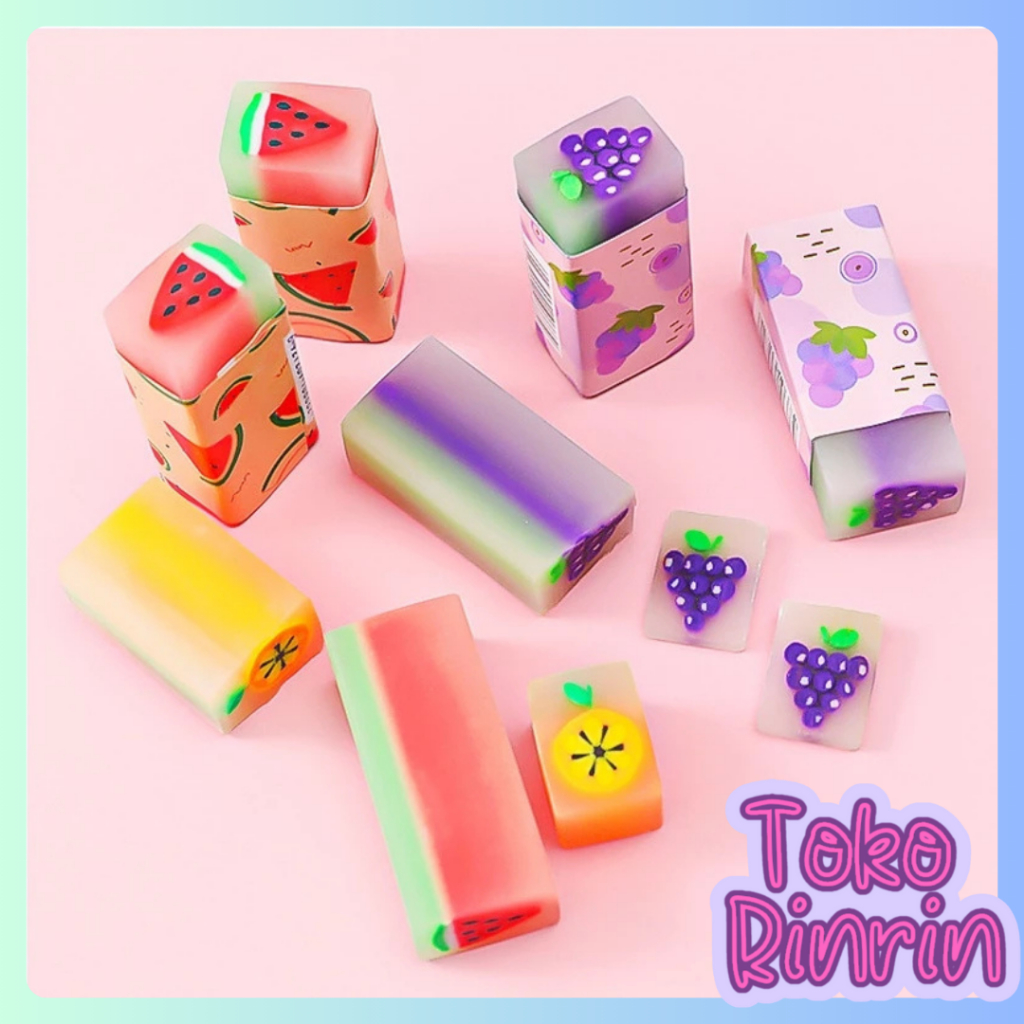 

Penghapus Fruit Lucu / Penghapus Pensil Motif Buah Fruits Eraser / Fruits Eraser / Penghapus Motif Buah dan Hewan Murah