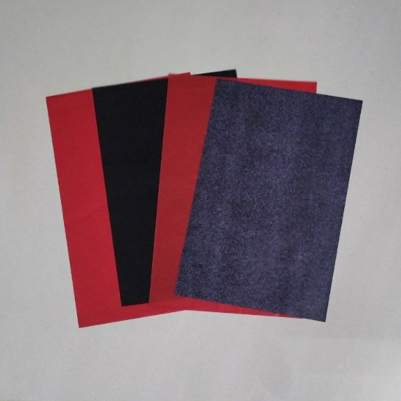 

kertas karbon 5 lembar warna hitam dan warna merah kerta cetak
