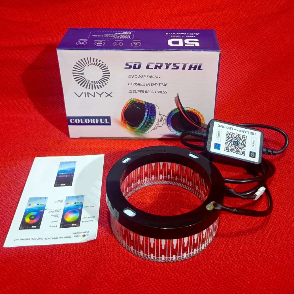 Shouroud Vinyx 3 inch / 2,5 inch Request Ket - Apk aplikasi RGB Full Color Bulat O