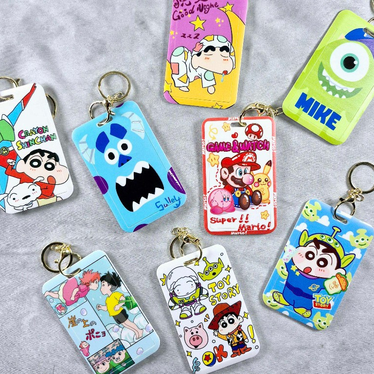 

Card Holder Gantungan Motif Kartun Lucu Monster - Case Kartu PhotoCard Tag Kartu ID Card Tas Koper