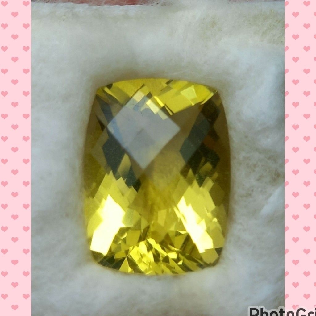 Natural batu mulia citrine cekerboard jumbo