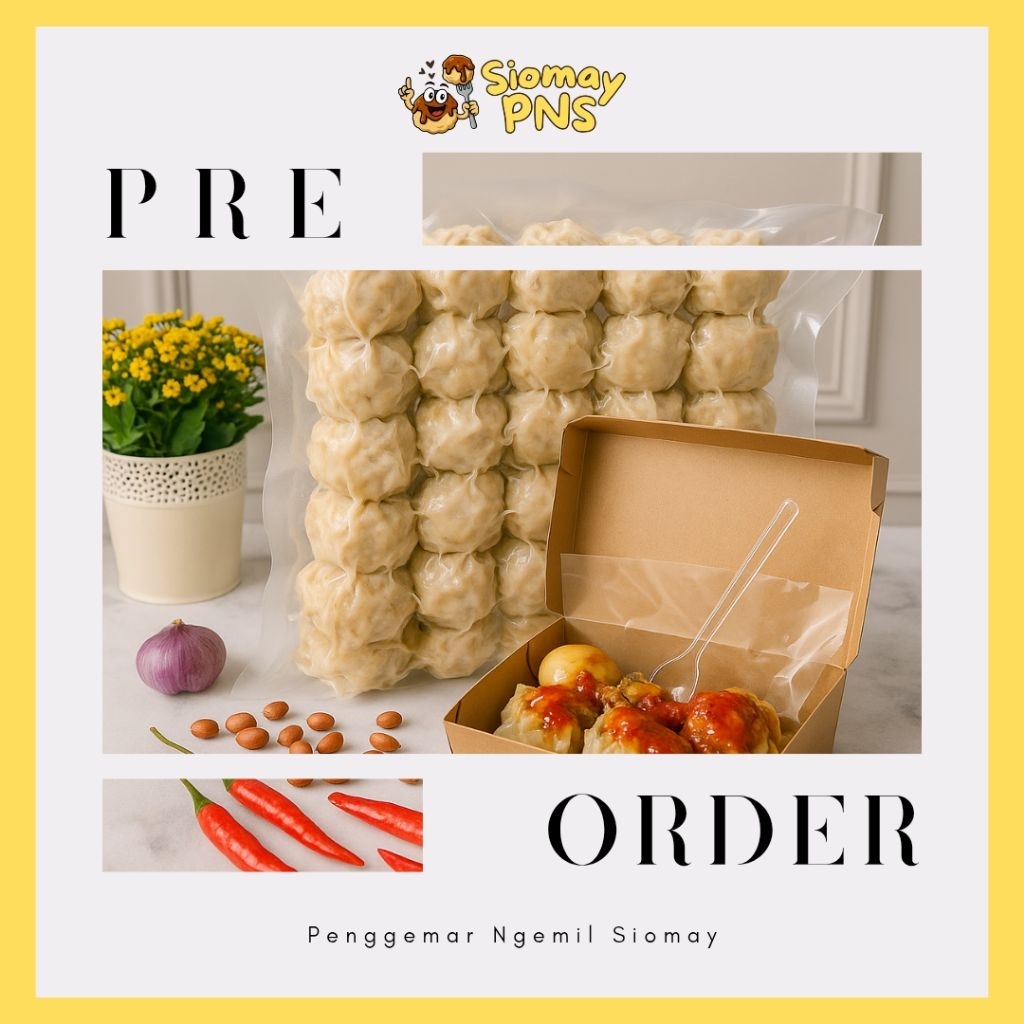 

PRE ORDER Siomay PNS (Penggemar Ngemil Siomay) Frozen