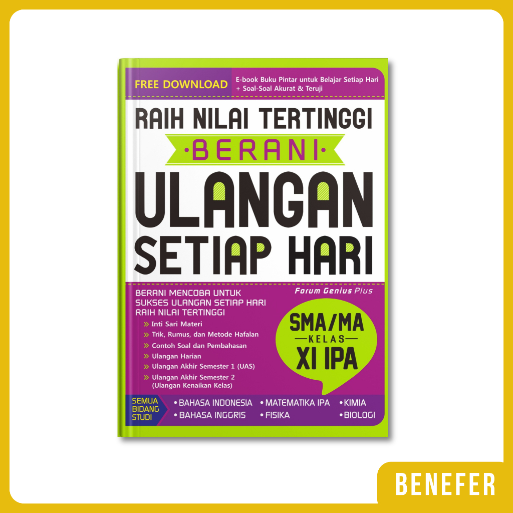Buku Berani Ulangan Setiap Hari SMA/MA Kelas 11 IPA