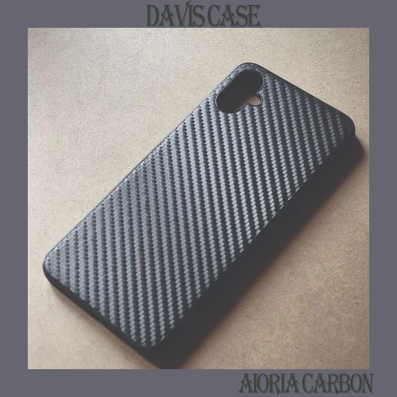 Samsung Galaxy A04 A04s A05 A05s A06 A52 A52s A53 5G A54 A55 A72 A73 - Black Aioria Carbon Fiber Hyb