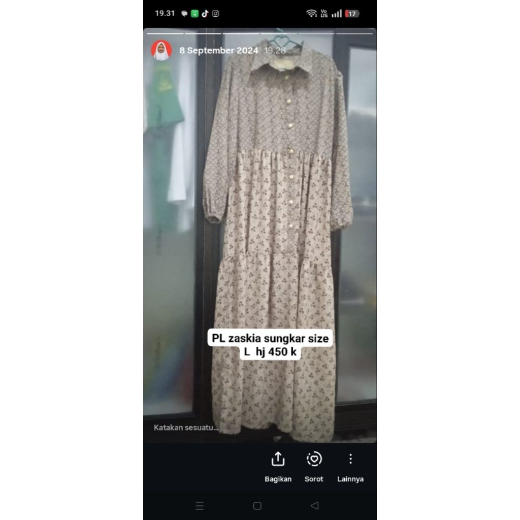 dress zashi Zaskia Sungkar