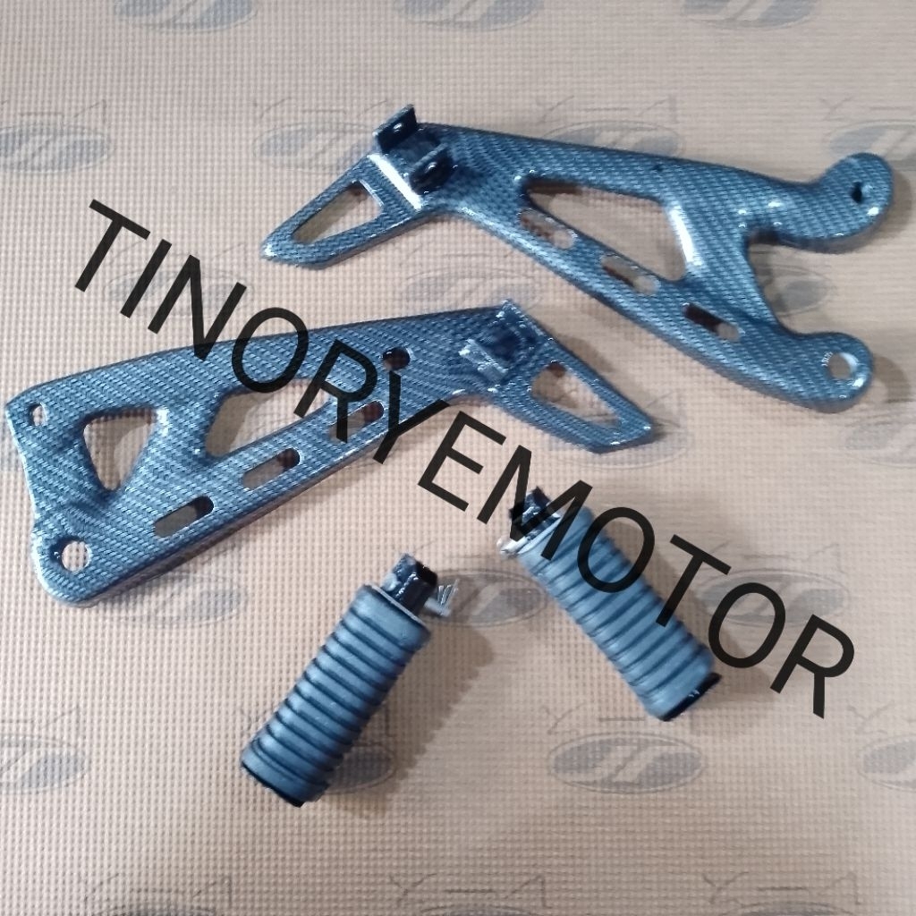 DUDUKAN FOOTSTEP + STEP / PIJAKAN BELAKANG RX KING RX K RXKING MODEL KOTAK ORI, PEGANGAN STEP / PIJA